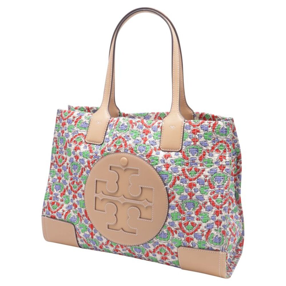 Tory Burch Ella Floral Quilted Tote Bag in Multicolor Nylon - Picture 2 of 11